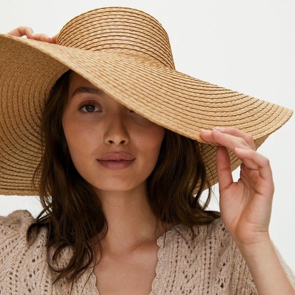ARITZIA Auxiliary Hamptons Natural Straw Hat S/M - Picture 2 of 12